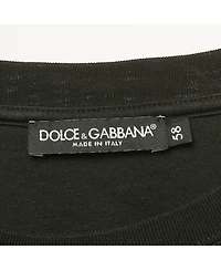 Pre-Owned Dolce & Gabbana Men's Velvet Print Cotton Knit T-Shirt