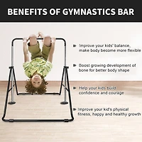 Zeny Multi-Functional Adjustable Height Children's Horizontal Gymnastic Bar With Bear Rings