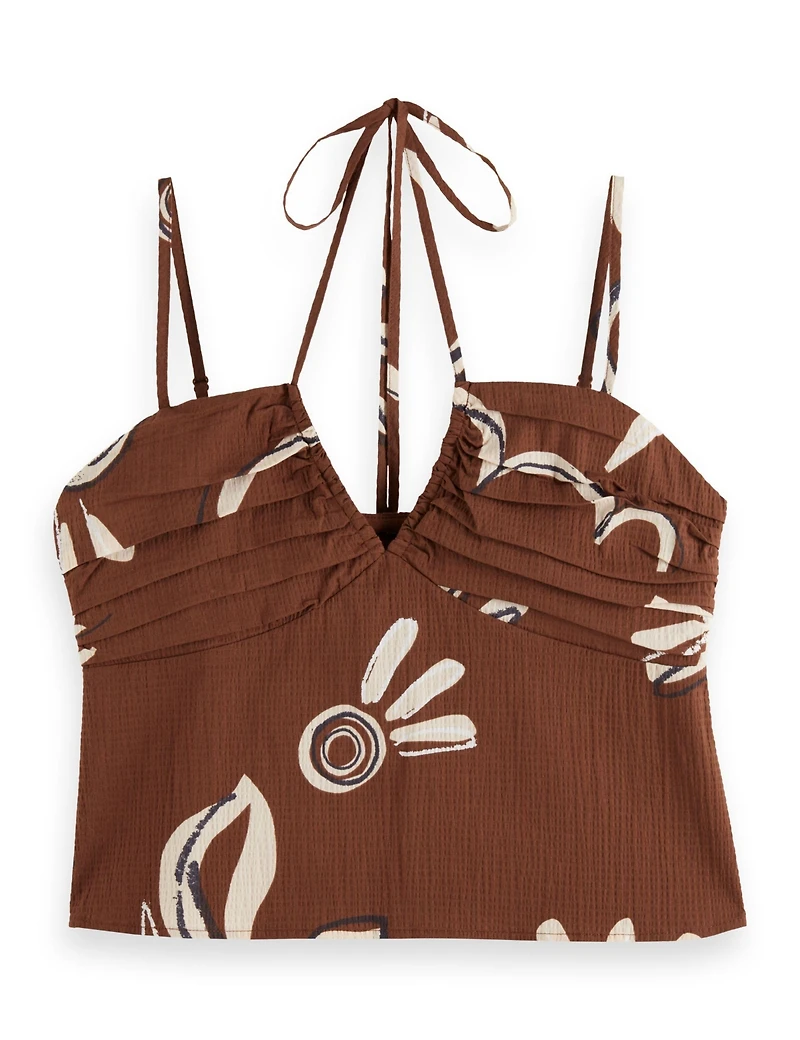 Scotch & Soda Women's Gathered Strappy Tank Top