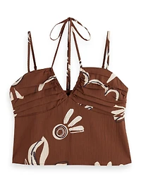 Scotch & Soda Women's Gathered Strappy Tank Top