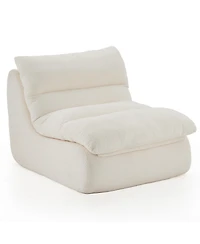 Clihome Modern Upholstered Accent Sofa with Soft Cushioned Seat