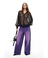 Desigual Women's Wide-Leg Corduroy Trousers