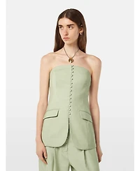 Scotch & Soda Women's Tailored Strapless Bodice Top