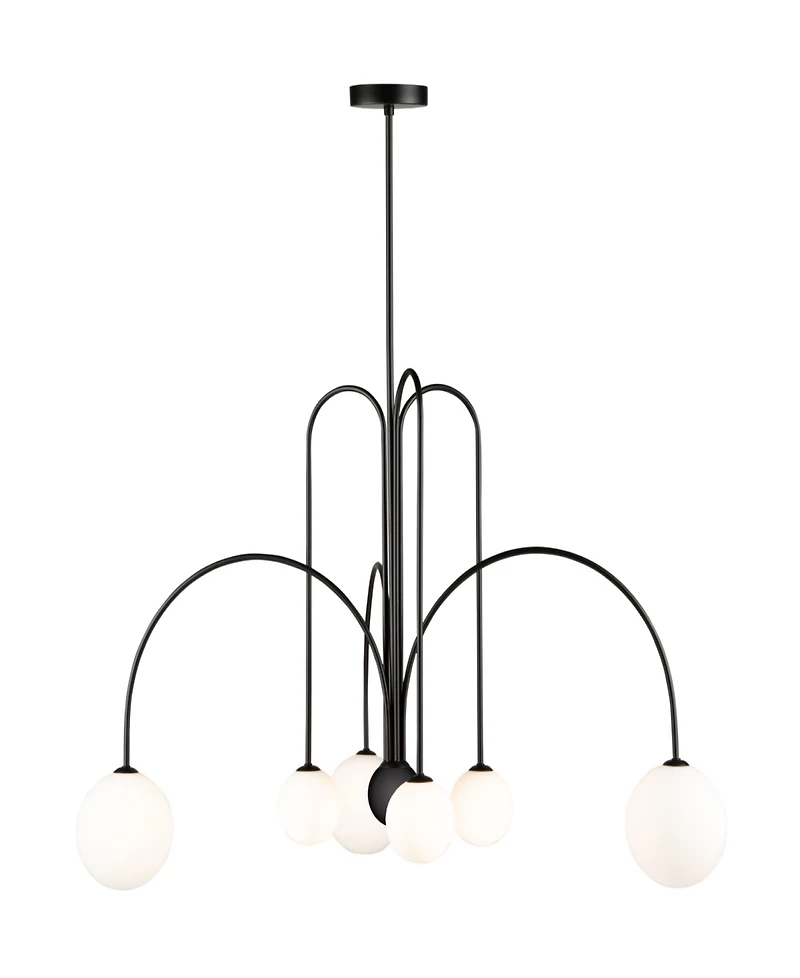 Artcraft Lighting Comet 31.5" Metal 6-Light Chandelier