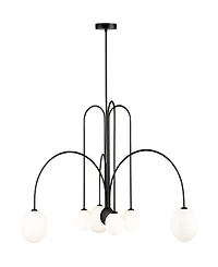 Artcraft Lighting Comet 31.5" Metal 6-Light Chandelier