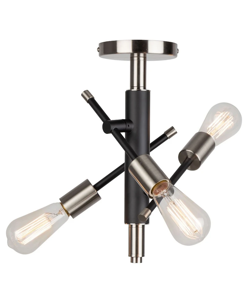 Artcraft Lighting Truro 9" Metal 3-Light Semi-Flush Mount