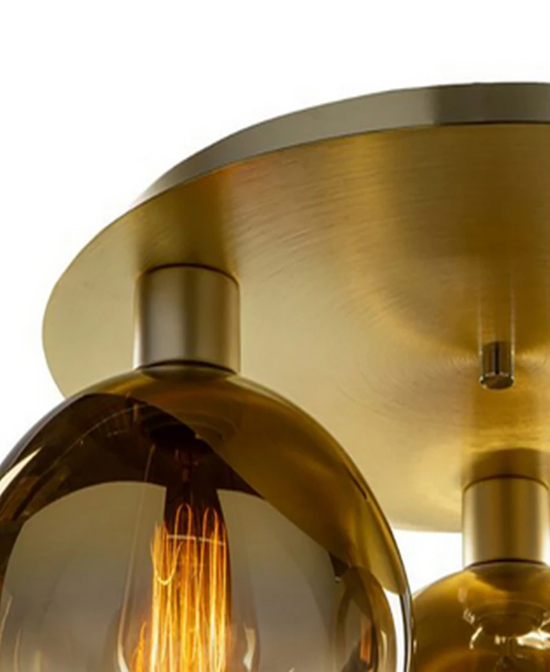 Artcraft Lighting Morning Mist 19.75" Metal 3-Light Semi-Flush Mount