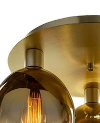 Artcraft Lighting Morning Mist 19.75" Metal 3-Light Semi-Flush Mount