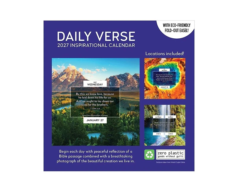 Tf Publishing Paper Goods 2027 Daily Verse Daily Desktop Calendar