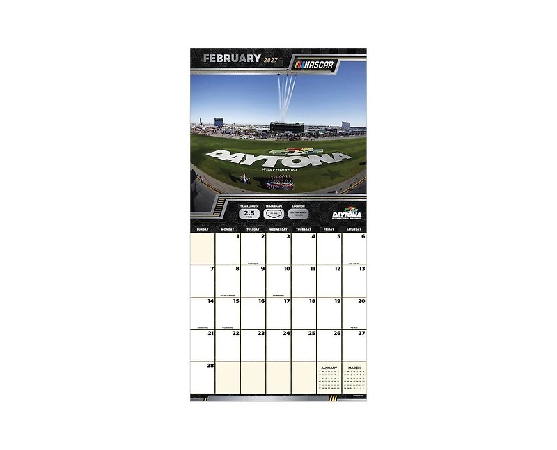 Tf Publishing Paper Goods 2027 Nascar Tracks Wall Calendar