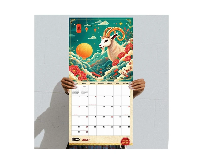 Tf Publishing Paper Goods 2027 Year of the Goat Wall Calendar
