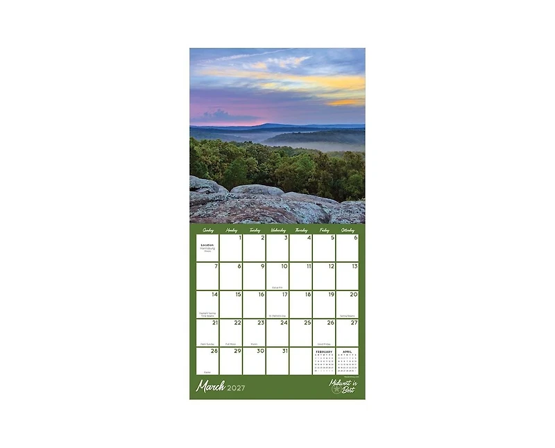 Tf Publishing Paper Goods 2027 Midwest Is Best Mini Calendar
