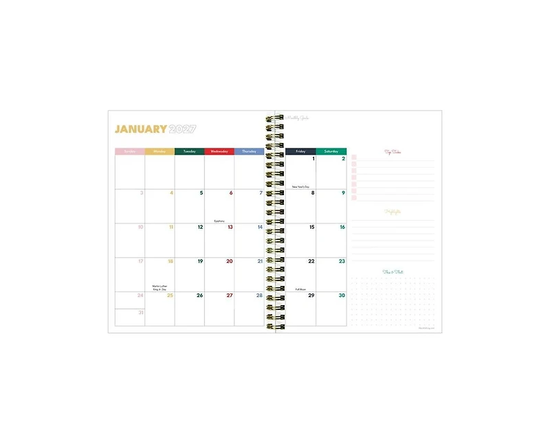 Tf Publishing Paper Goods 2027 Pastel Plaid Medium Weekly Monthly Planner