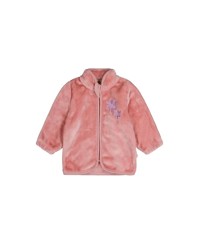 Deux par Baby Girls Plush Jacket Dusty