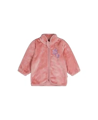 Deux par Baby Girls Plush Jacket Dusty