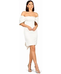 Lara Women's Off Shoulder Bridal Short with Bow