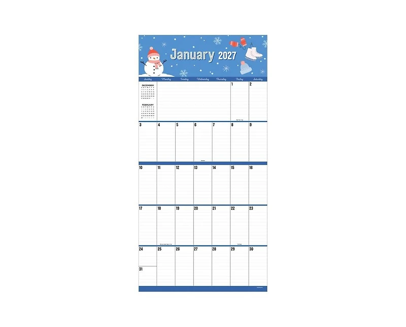 Tf Publishing Paper Goods 2027 Festive Holiday Themes Wall Calendar