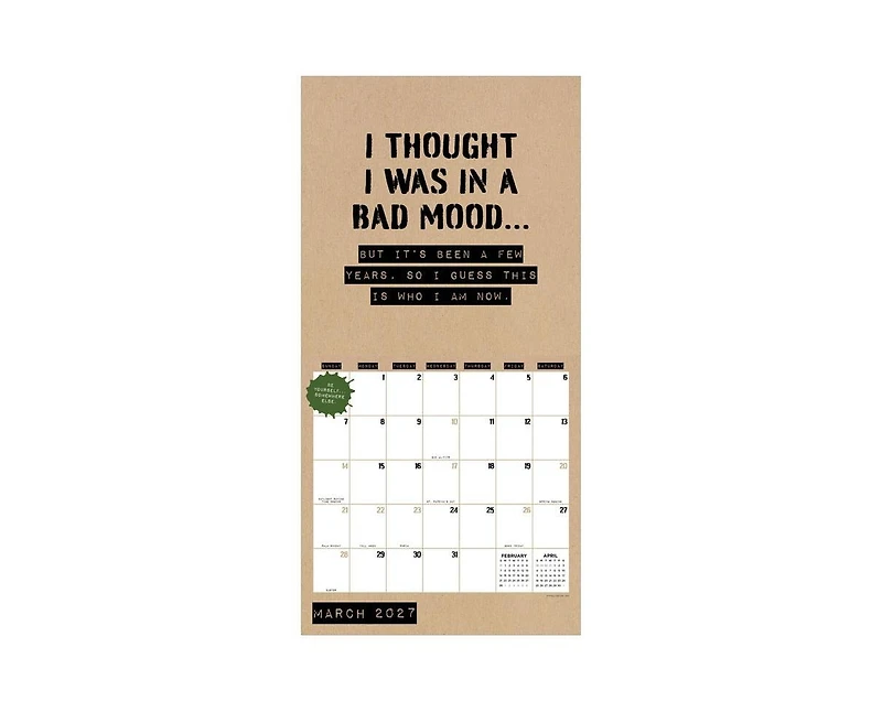 Tf Publishing Paper Goods 2027 Anti-Affirmations Wall Calendar