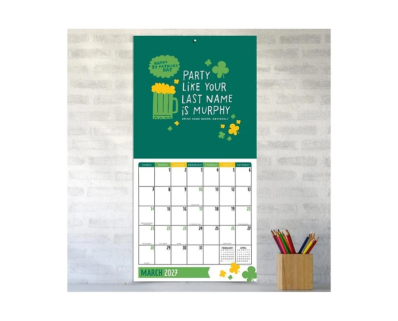 Tf Publishing Paper Goods 2027 Amy Smyth Humor Wall Calendar