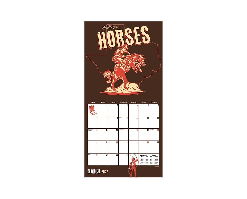 Tf Publishing Paper Goods 2027 Home Texas Wall Calendar