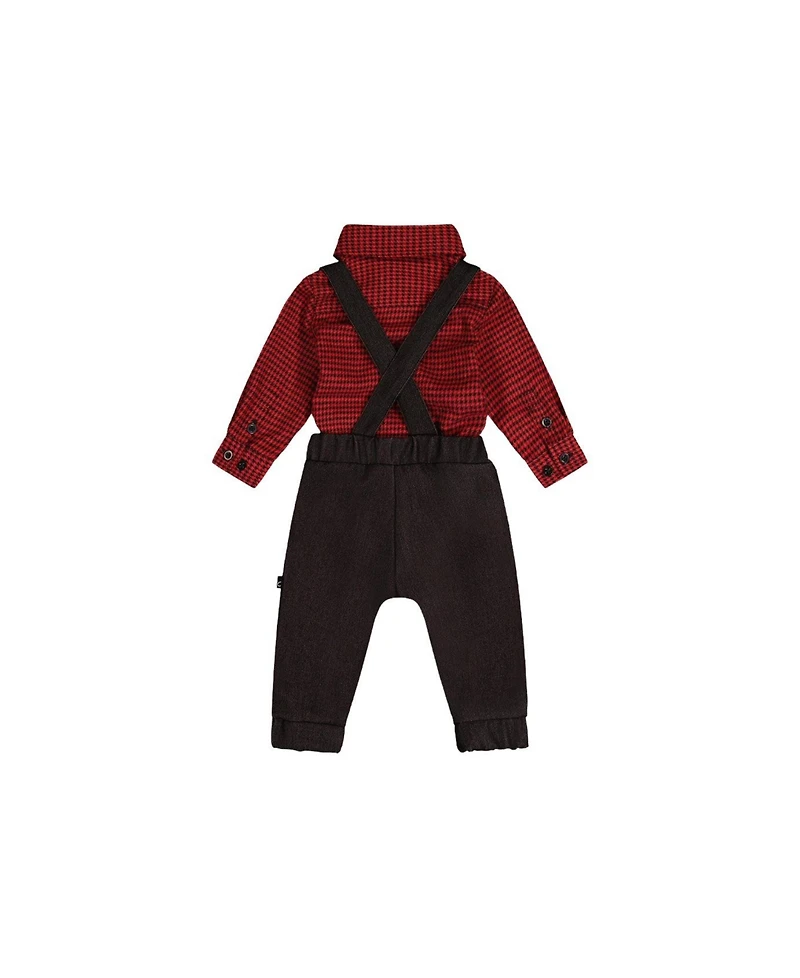 Deux par Baby Boys Top and Pants Set Houndstooth