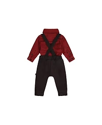 Deux par Baby Boys Top and Pants Set Houndstooth