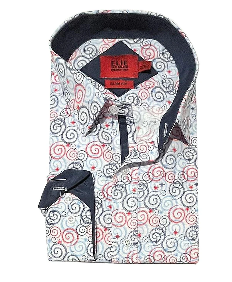 Elie Balleh Men's Slim Fit Button-Down Shirt