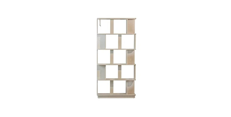 Flynama 64.56 Inch 5-Tier Open Mdf Bookshelf Free Combination Anti-Tip Design Household Display Shelf