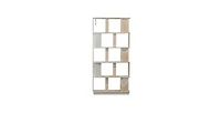 Flynama 64.56 Inch 5-Tier Open Mdf Bookshelf Free Combination Anti-Tip Design Household Display Shelf