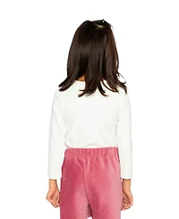 Deux par Big Girls 6 -14 Brushed Rib Crew Neck Top