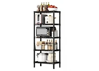 Flynama 5-Tier Adjustable Metal Wire Shelving Unit for Small Spaces