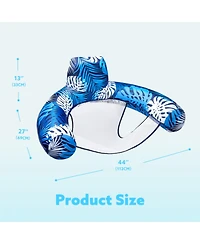 Aofar Inflatable Pool Float Lounge Chair Plant Pattern Water Hammock