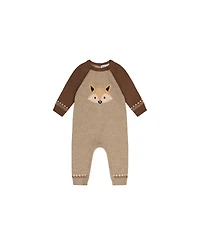 Deux par Baby Boy (3M–24M) Knitted Intarsia Cinnamon Romper