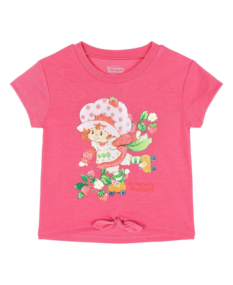Strawberry Shortcake Girls 5-12 2-Piece T-Shirt and Dolphin Shorts Set
