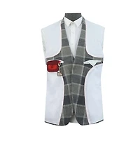 Elie Balleh Men's Slim Fit Big Plaid Sports Blazer