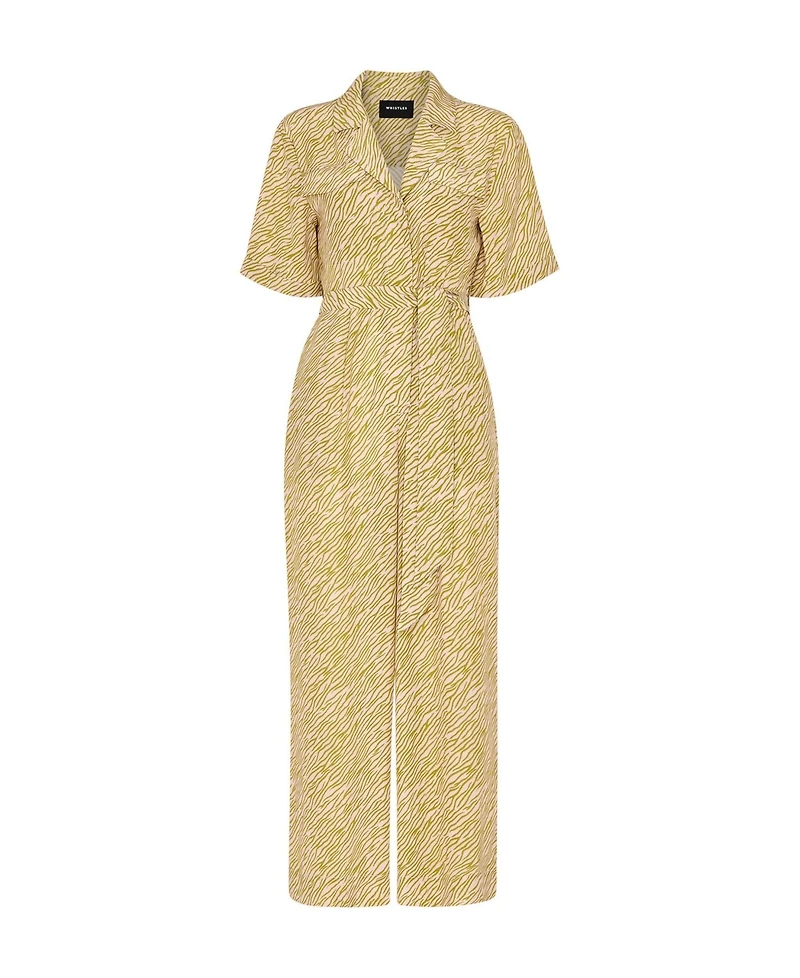 Whistles Women's Kelly Tiger Flame Cropped Jumpsuit