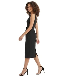 Maggy London Women's Square Neck Midi Dress