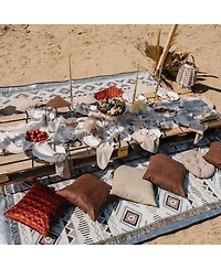 Aofar 91"x 71" Picnic Blanket Beach Camping Sandproof Waterproof