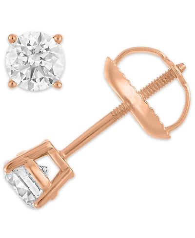 Diamond Stud Earrings (1/2 ct. t.w.) 14k White Gold or