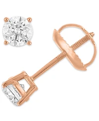 Diamond Stud Earrings (1/2 ct. t.w.) 14k White Gold or