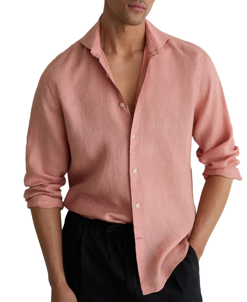Reiss Men's Ruban Linen Shirt