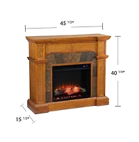 Augusta Home Cartwright Corner Convertible Electric Fireplace