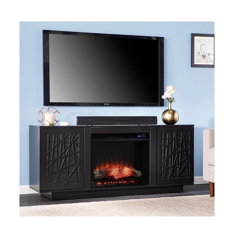 Augusta Home Delgrave Electric Media Fireplace w/ Storage