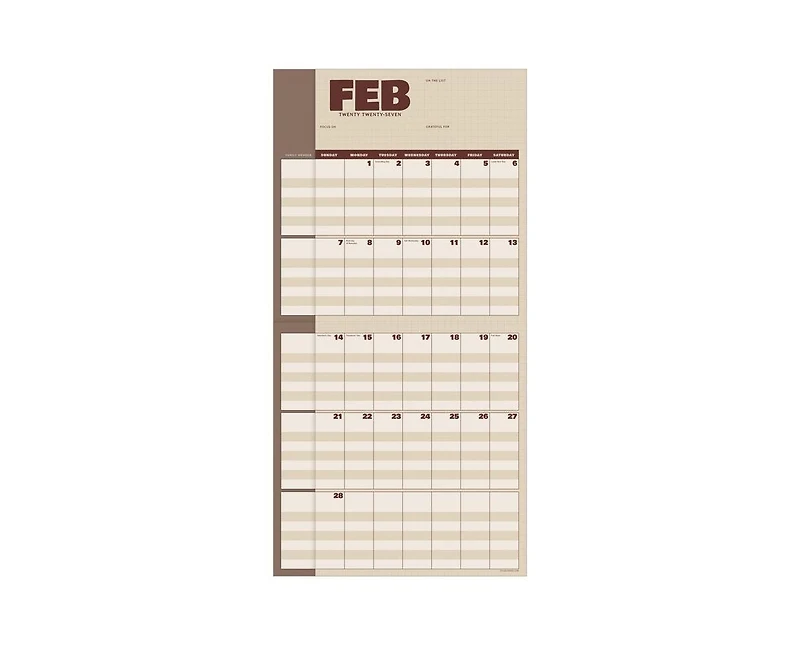 Tf Publishing Paper Goods 2027 Parent Planner Wall Calendar