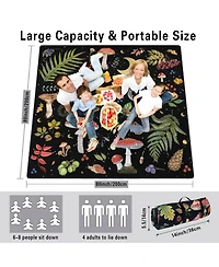 Aofar 80"x80" Picnic Beach Camping Blanket Waterproof Sandproof Foldable