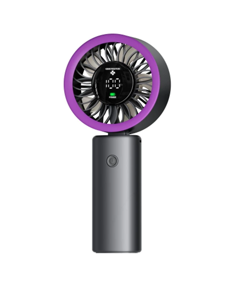 Cowin Handheld Portable Fan F30 4000mAh Rechargeable Battery Led Digital Display 100 Speed Wind Foldable Electric Personal Mini Travel
