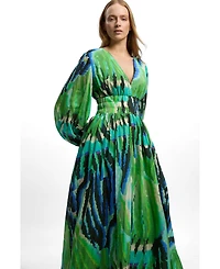 Karen Millen Women's Plunge V-Neck Maxi Dress