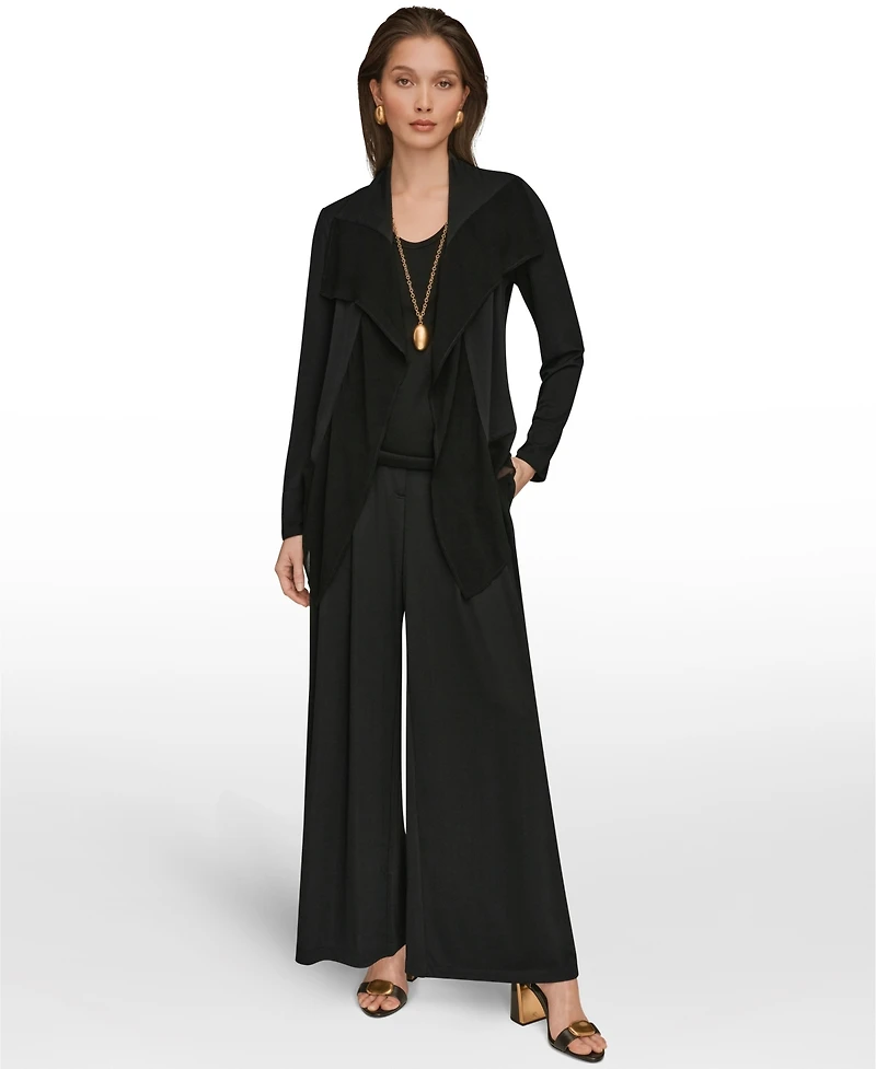 Donna Karan New York Women's Ruffle Front Jacket