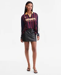 Bar Iii Women's Leisure Athletics Graphic Long-Sleeve Jersey, Macy's Exclusive