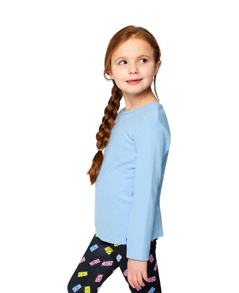 Deux par Toddler Girl 2T- 5T Brushed Rib Crew Neck Top